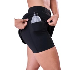 Saia Com Bermuda Authen Siganture Samba 3 Bolsos Feminino - Foto 3