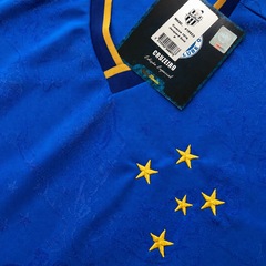 Camisa Cruzeiro Jacquard Edição Especial 1976 Gold Edition RetrôMania Masculino - Foto 3