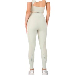 Calça Legging Alto Giro Recorte Canelado Feminino - Foto 2