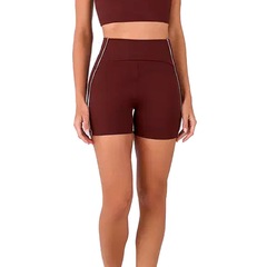 Shorts Alto Giro Friso Contrastante Feminino - Foto 1