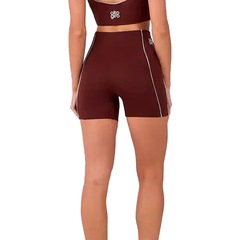 Shorts Alto Giro Friso Contrastante Feminino - Foto 2
