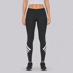 Calça Legging adidas 3 Listras Feminina - Foto 1