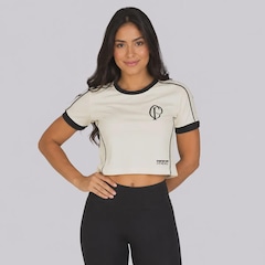 Cropped do Corinthians Logo Dry Feminino - Foto 1