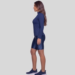 Conjunto Fitness Vekyo Blusa Térmica Proteção UV e Bermuda New Zig - Feminino - Foto 2