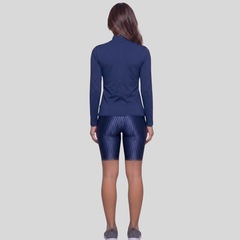 Conjunto Fitness Vekyo Blusa Térmica Proteção UV e Bermuda New Zig - Feminino - Foto 3