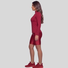 Conjunto Fitness Vekyo Blusa Térmica Proteção UV e Bermuda New Zig - Feminino - Foto 2