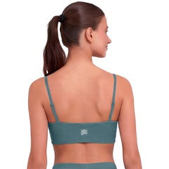 Top Alto Giro Plissado Feminino - Foto 2