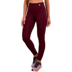 Calça Legging Alto Giro Cós Canelado Feminina - Foto 1