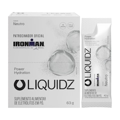 Kit 1 Caixa - 14 sachês LIQUIDZ® - Eletrólitos Zero Açúcares - Sabor Neutro - Foto 1