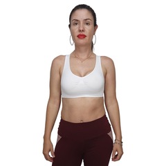 Top Selene Sem Costura Nadador Feminino - Foto 1
