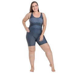Maiô Macaquinho Trinys 3624 Estampado Plus Size Feminino - Foto 8
