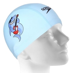 Touca de Natação Speedo Fun Cap Tubarão Infantil - Foto 1