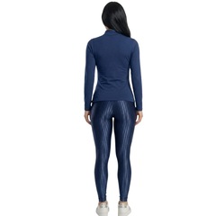 Conjunto Fitness Vekyo Feminino Blusa Térmica Proteção UV e Calça New Zig - Foto 3