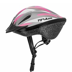 Capacete Poker Bike Windstorm c/ Led Adulto - Foto 1