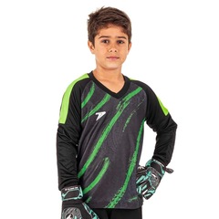 Camisa de Goleiro Orbit Infantil Manga Longa Poker - Foto 2