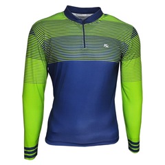 Camisa de Ciclismo Kanxa List UV50 Manga Longa Masculina - Foto 1