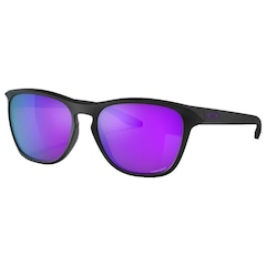 Óculos de Sol Oakley Manorburn Matte Black Prizm Violet - Foto 1