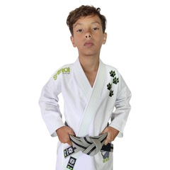 Kimono Jiu Jitsu Shiroi Wolf Jr Infantil - Foto 1