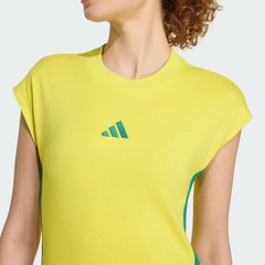 Camiseta adidas do Brasil Malha Essentials Três Listras - Feminina - Foto 3