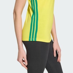 Camiseta adidas do Brasil Malha Essentials Três Listras - Feminina - Foto 4