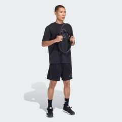 Short adidas Piquet Logotipo Grande Workout Essentials Base - Masculina - Foto 5
