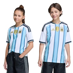 Camisa Argentina adidas Uniforme 1 2026 - Infantil - Foto 1