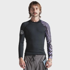 Camiseta de Lycra Volcom Spiral Stone - Masculina - Foto 1