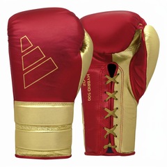 Luva de Boxe adidas em Couro Hybrid 500 Lace - Foto 1