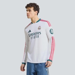 Camisa Manga Longa adidas Real Madrid Home 2027 Masculina - Foto 1