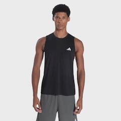 Camiseta Regata de Poliamida adidas Três Listras Masculina - Foto 1
