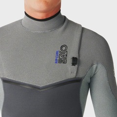 Long John Rip Curl E-Bomb 3/2 mm Zip Free Charcoal Grey Importado - Masculino - Foto 5