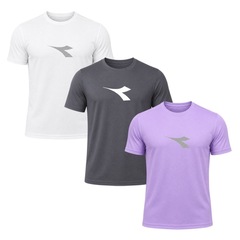 Kit 3 Camisetas Diadora Big Logo Masculino - Foto 1