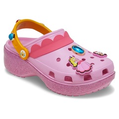 Sandália Unissex Crocs Princess Peach Classic Platform Clog Multi - Foto 2
