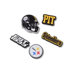 Jibbitz™ Crocs NFL Pittsburgh Steelers Pack Com 5 Peças Única - Unissex - Foto 1