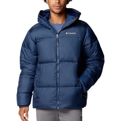 Jaqueta Columbia Masculina Puffec Hooded II Collegiate Navy - Foto 1