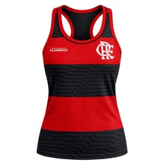 Camiseta Regata do Flamengo Presença Rubro Negro Braziline - Feminina - Foto 1