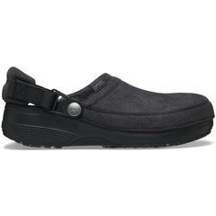 Sandália Crocs Classic Crafted Vegan Suede Clog Black - Unissex - Foto 1
