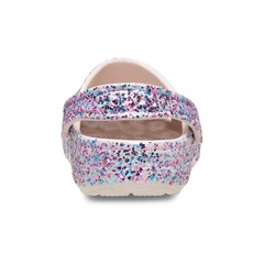 Sandália Crocs Classic Dazzle Glitter Clog K Cocoa Cream Infantil - Foto 6