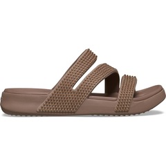 Sandália Crocs Getaway Gems Strappy Sandal Latte - Unissex - Foto 1