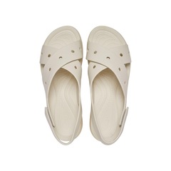 Sandália Crocs Brooklyn 4U Cross Strap Sandal Frappe - Unissex - Foto 4