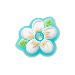 Jibbitz™ Crocs Flor Plumeria com Gema Único - Unissex - Foto 1