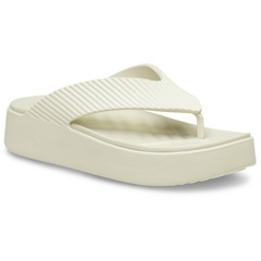 Sandália crocs getaway groove platform flip sandstone - Unissex - Foto 2