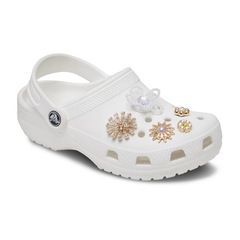 Jibbitz™ Crocs Flores Com Pedras Elevada Pack com 5 Peças Único - Unissex - Foto 2