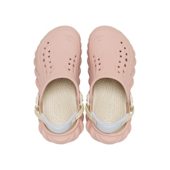 Sandália Crocs Echo Clog K Pink Caramel - Unissex - Foto 5