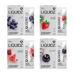 Eletrólitos Zero Açúcares LIQUIDZ - 4 Sabores - Kit 4 Caixas com 6 Sachês - Foto 1