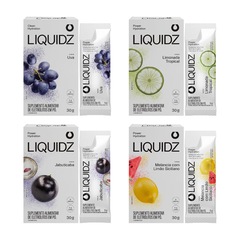 Eletrólitos Zero Açúcares LIQUIDZ - 4 Sabores - Kit 4 Caixas - 6 Sachês - Foto 1