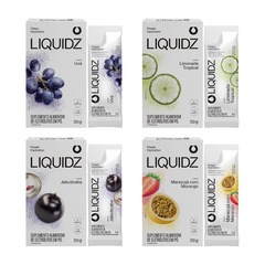 Eletrólitos Zero Açúcares LIQUIDZ - 4 Sabores - Kit 4 Caixas com 6 Sachês - Foto 1