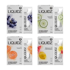 Eletrólitos Zero Açúcares LIQUIDZ - 4 Sabores - Kit 4 Caixas com 6 Sachês - Foto 1