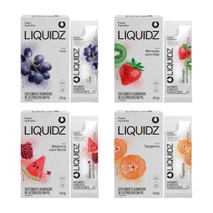 Eletrólitos Zero Açúcares LIQUIDZ - 4 Sabores - Kit 4 Caixas - 6 Sachês - Foto 1