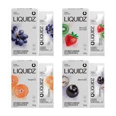 Eletrólitos Zero Açúcares LIQUIDZ - 4 Sabores - Kit 4 Caixas com 6 Sachês - Foto 1